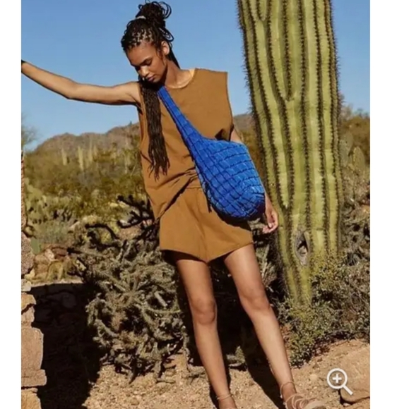 NWOT 89$ Free People In Poly Bag Movement City of Angels Knit Set Size M - Picture 7 of 7